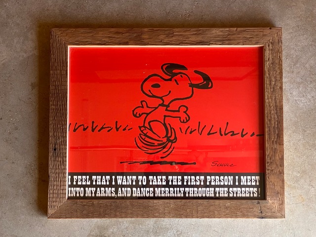 60s PEANUTS DATE BOOK POSTER FRAMING【18】