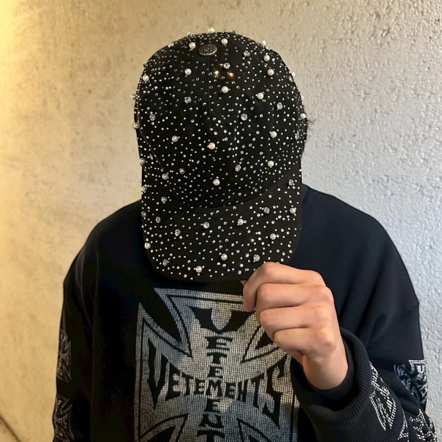 Birth Of Royal Child】Pearl & Rhinestone Baseball Cap | AYIN