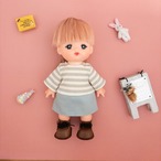 トレーナーワンピース服（ミント）メルちゃんソランちゃん