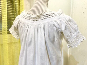 Antique white cotton dress