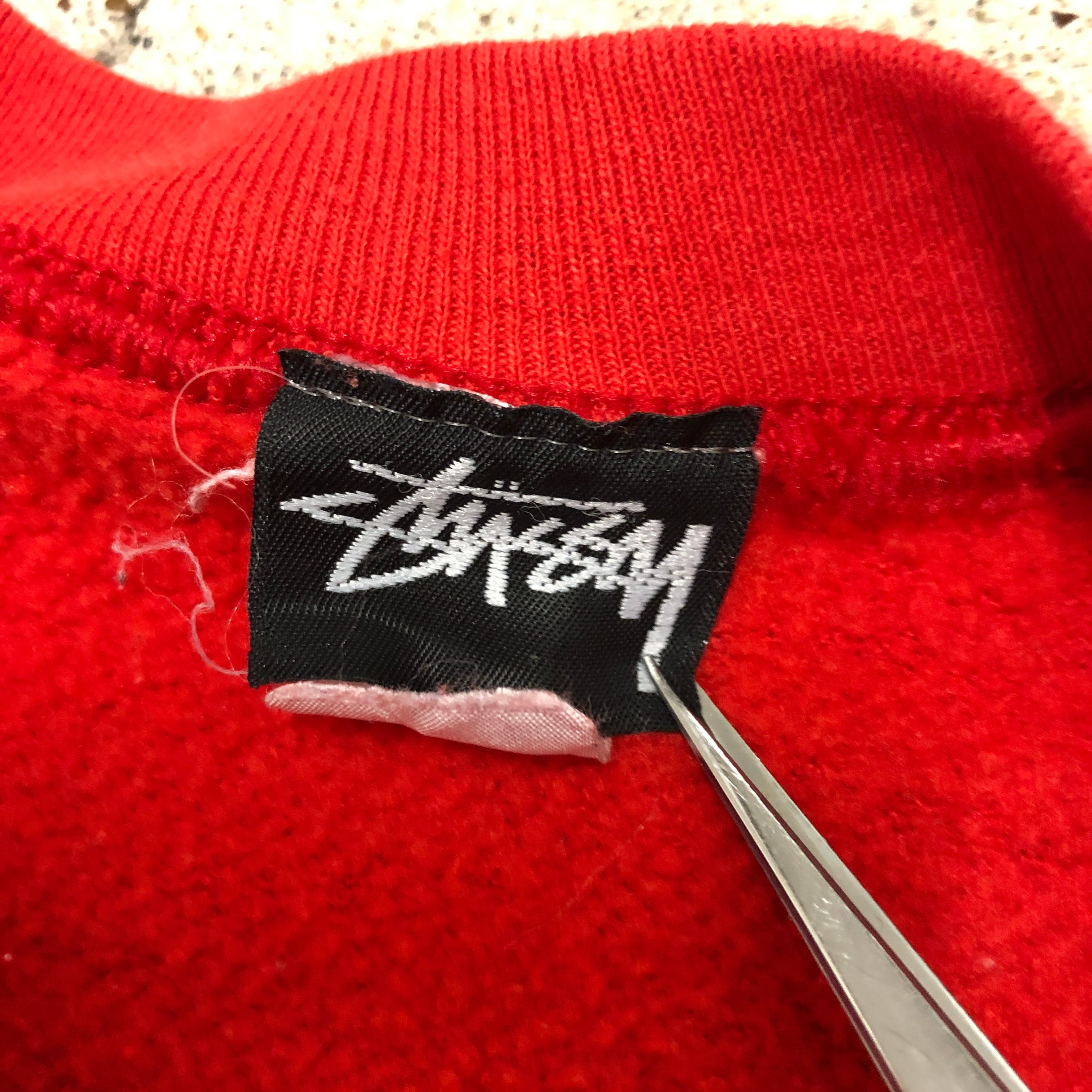 80s OLD STUSSY/Logo print Sweat/USA製/黒タグ/2枚タグ/ロゴ 80s OLD STUSSY/Logo print Sweat/USA製/黒タグ/2枚タグ/ロゴ
