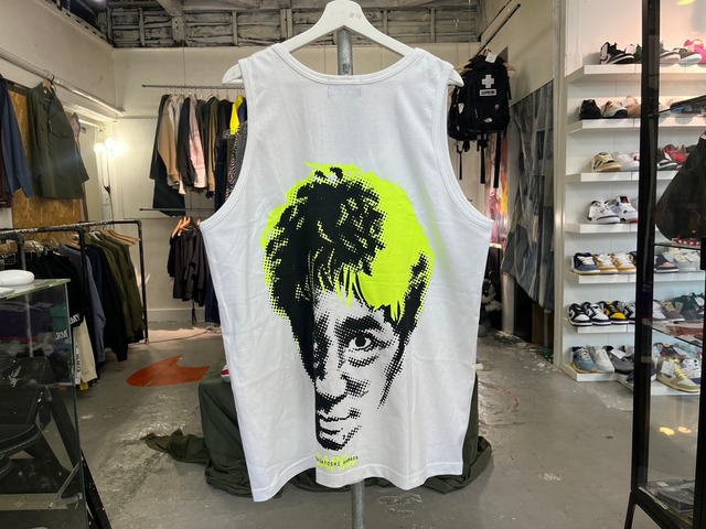 SAPEur × MASATOSHI HAMADA TANK TOP WHITE/LIME FREE 99185