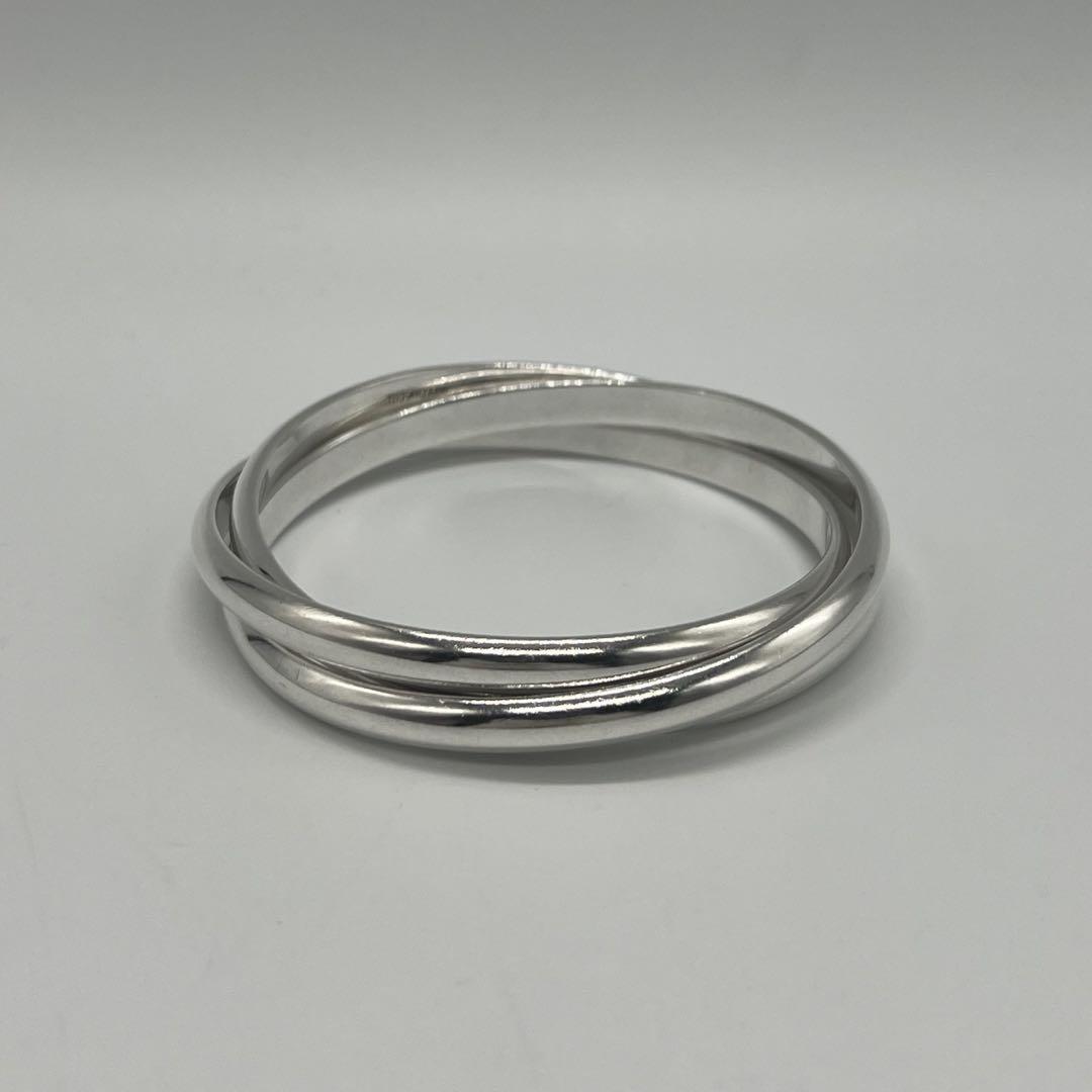 ティファニー TIFFANY ヘビートリニティ 3連バングル SV925