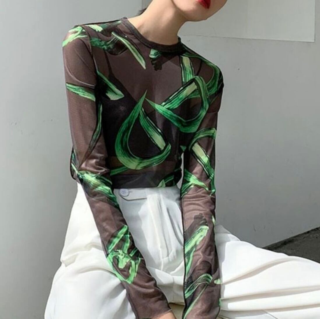 3size / ニュアンスデザインシアートップス