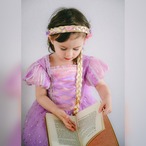 クーポンで3,580円→2,130円【即納】90/140size訳あり品 ラプンツェル風豪華プリンセスチュールドレス［ラプンツェル プリンセスドレス ドレス］