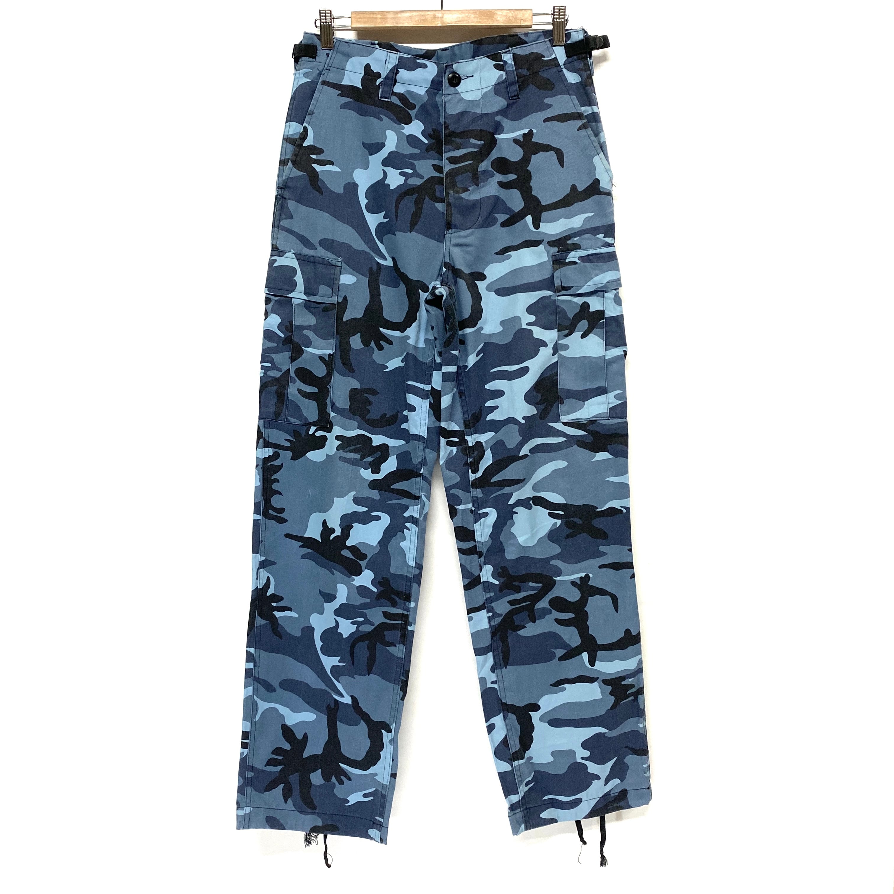 Mil-TEC 民間品 シティーカモ 迷彩 BDU ミリタリーカーゴパンツ ブルー
