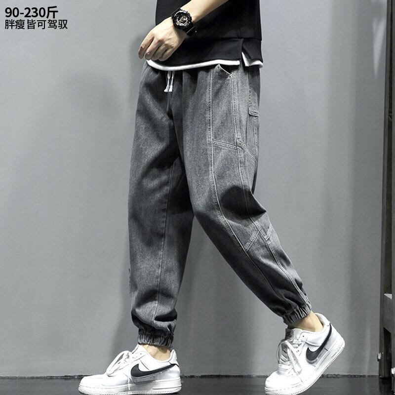 パンツ スプリングオータムルーズカジュアルジーンズ スタイル 大きめサイズ 春物 秋物 ヒップホッププラスサイズ22916341792