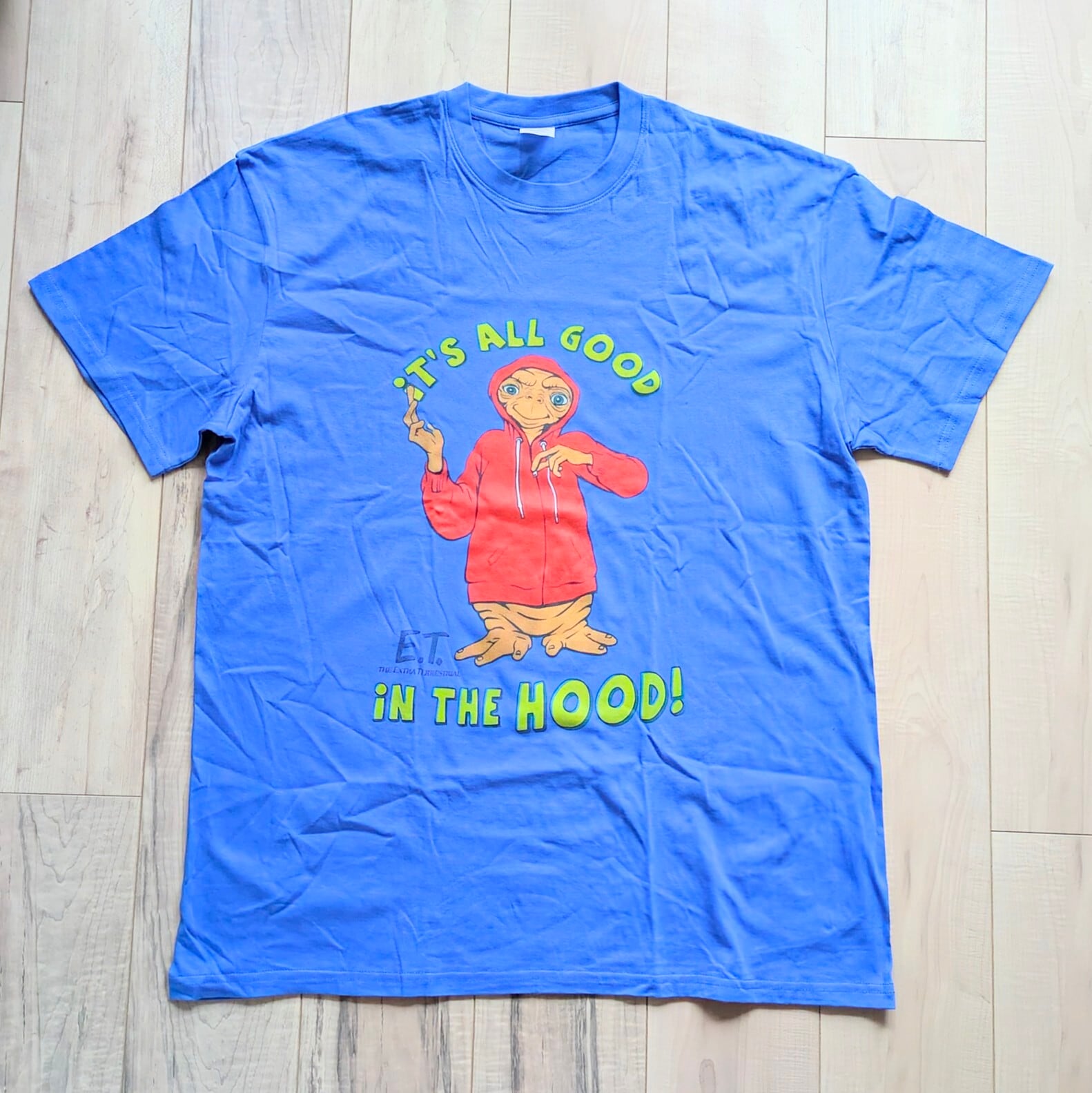 【 E.T. 】 『It's all good in the HOOD! 』Tee / 映画Tシャツ / 80'MOVIE / Tシャツ〚アメリカン雑貨 アメトイ〛