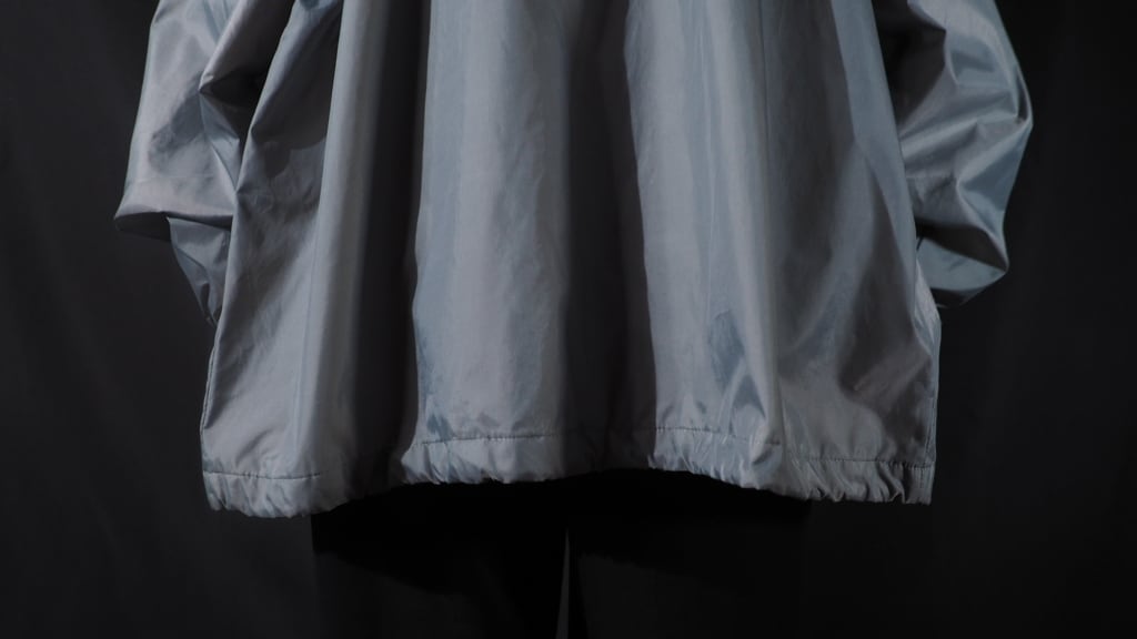 Haband mat silver color nylon coach jacket (made in Sri Lanka)