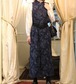 USA VINTAGE PATRICK COLLECTION SILK100% FLOWER PATTERNED NO SLEEVE ONE PIECE/アメリカ古着お花柄シルク100%ノースリーブワンピース