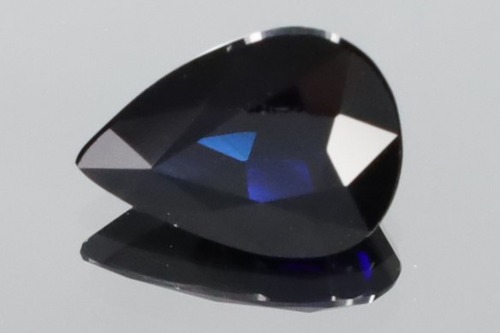 1.92ct BLACK＆DEEP美ブルー ファンタジー☆彡 天然 サファイア 9.2x6.7mm ルース ペアシェイプ｜マダガスカル産