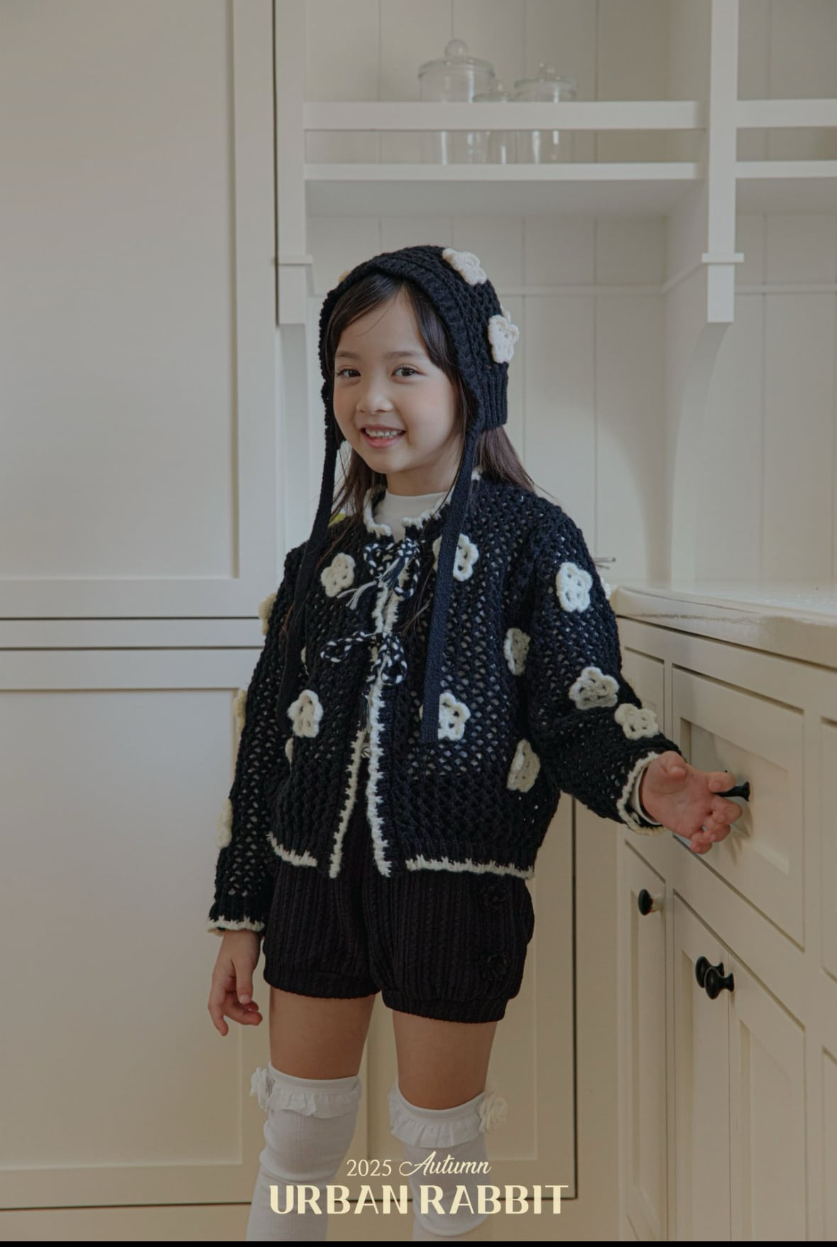 [即納]URBAN RABBIT autumn flower cardigan