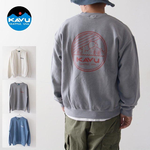 KAVU [カブー] City Logo Sweat [19821930] シティーロゴスウェット・スウェット・トレーナー・プリントスウェット・バックプリント・MEN'S [2023AW]