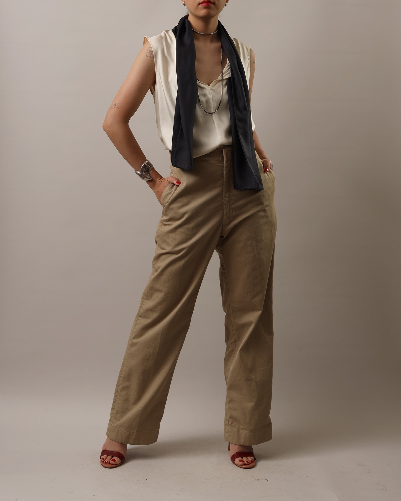 Marni / Sleeveless Tie Top