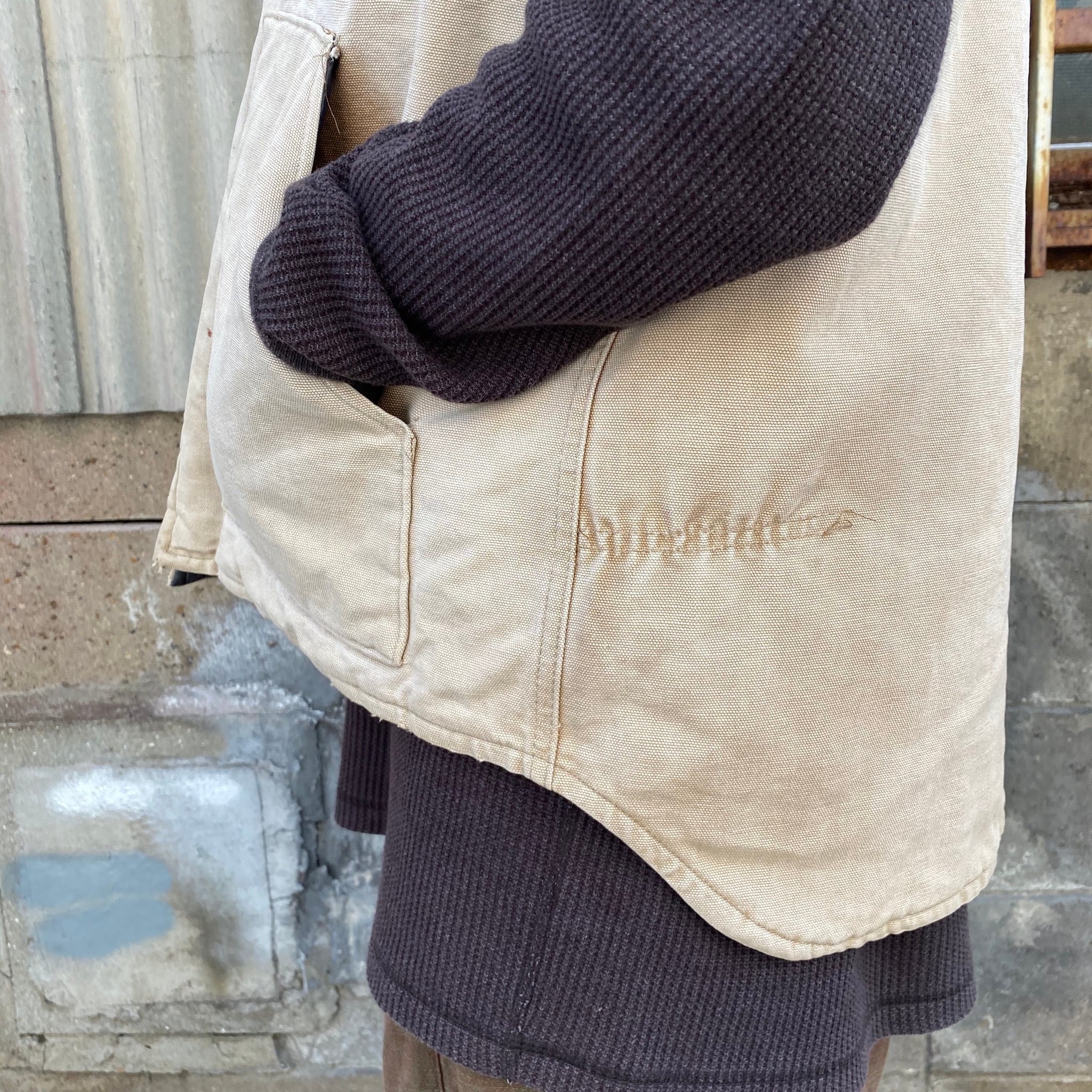 80年代 80s USA製 Carhartt カーハート ダック地 ベスト ヴィンテージ