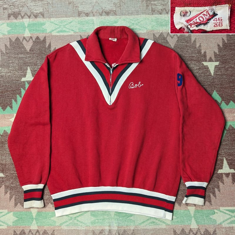 50’s vintage half zip sweat