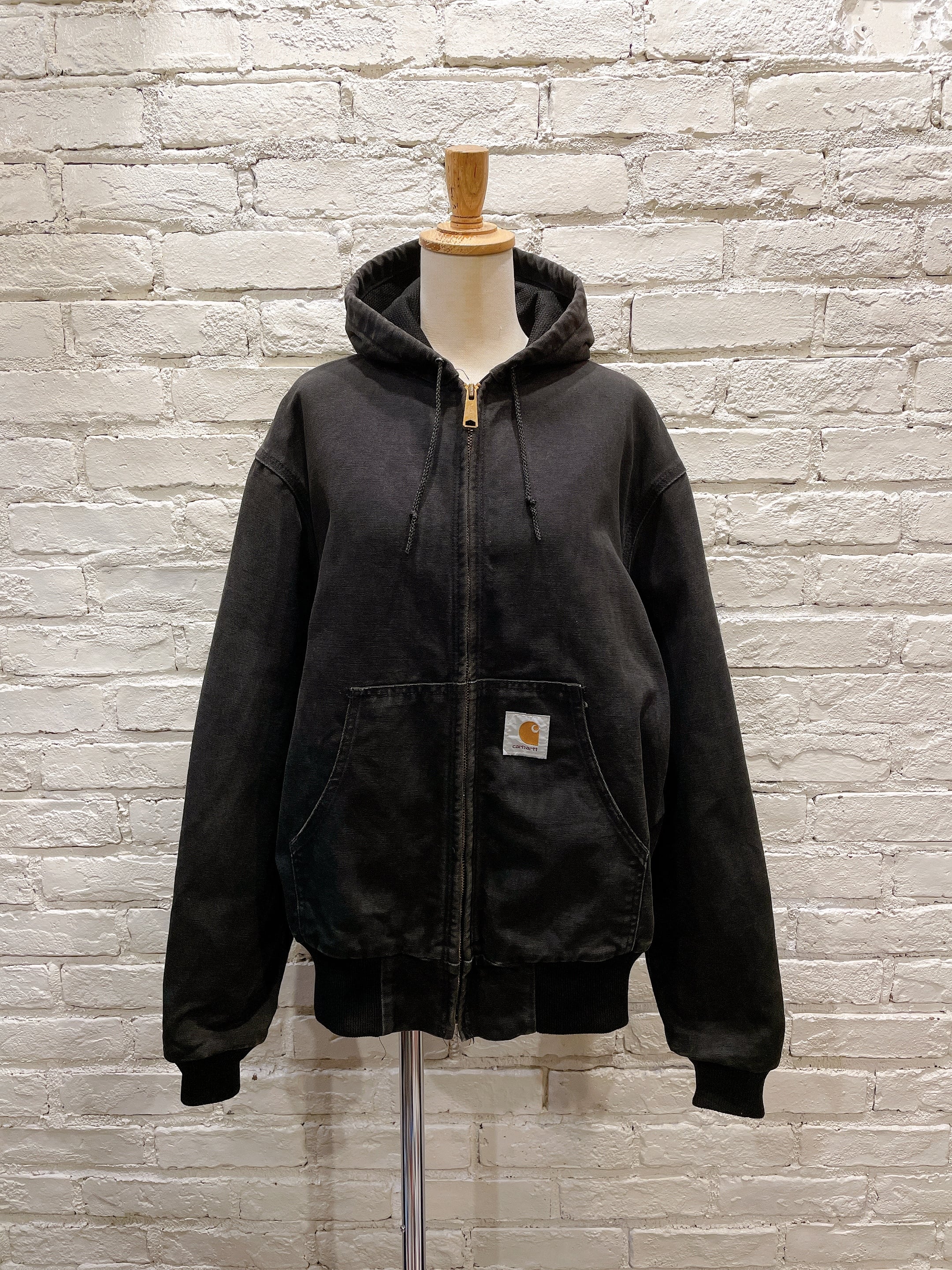 【美品】90s carhartt usa製　アクティブジャケット ブラック