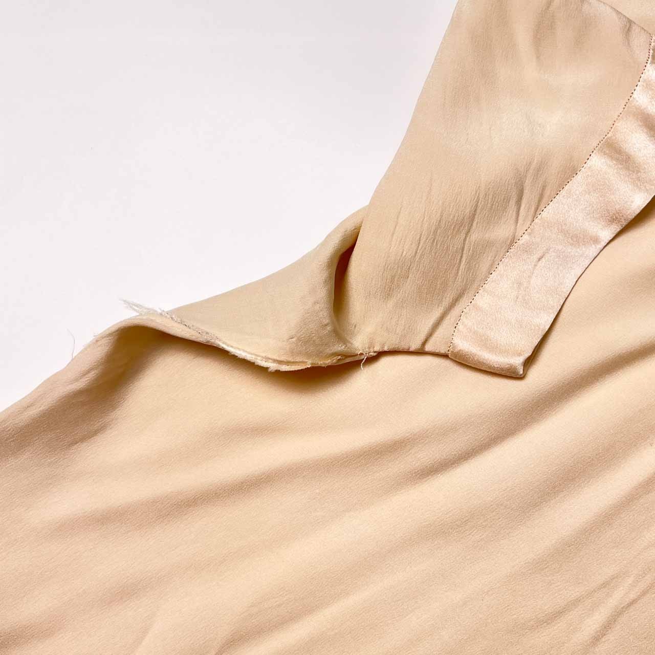 シルク100% yoshie inaba ヨシエイナバ 半袖シャツ ブラウス 9/アイボリー系 レディース ビギ ビンテージ