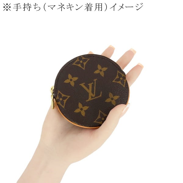 Unused LOUIS VUITTON ルイヴィトン ポルトモネ ロン モノグラム 丸型
