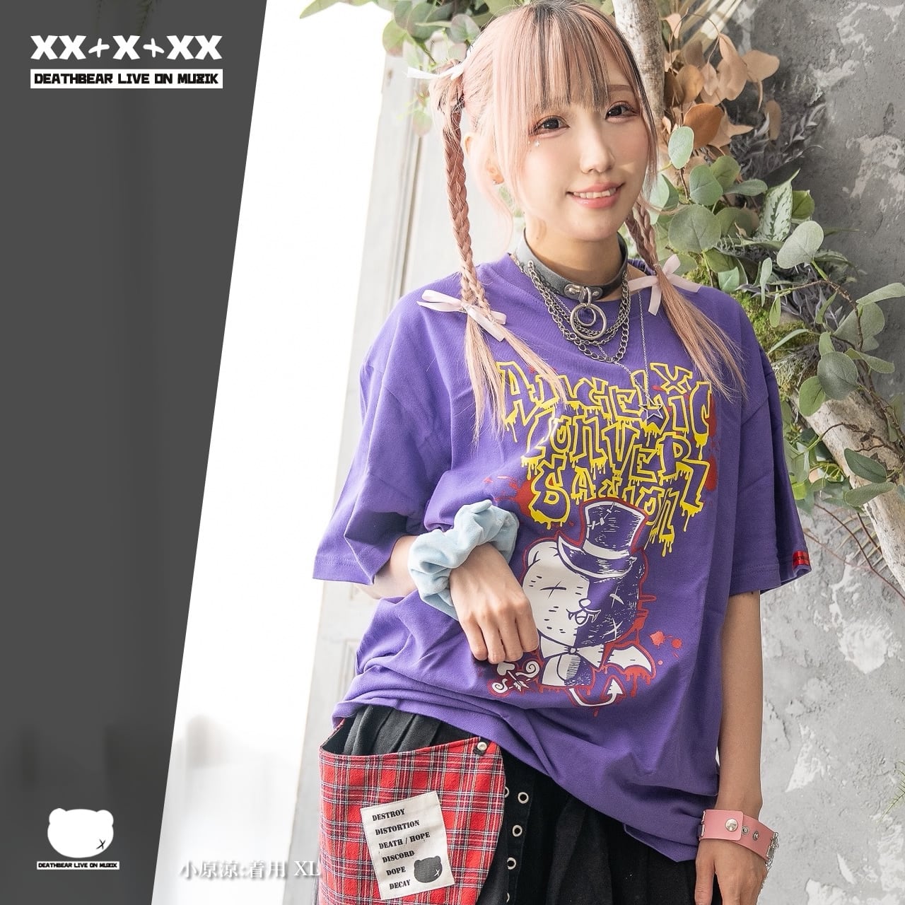 【ANGELIC CONVERSATION】T-Shirts ｜ キュート,ファンシーTシャツ / 黒Tシャツ / ゴシック / 熊ベア