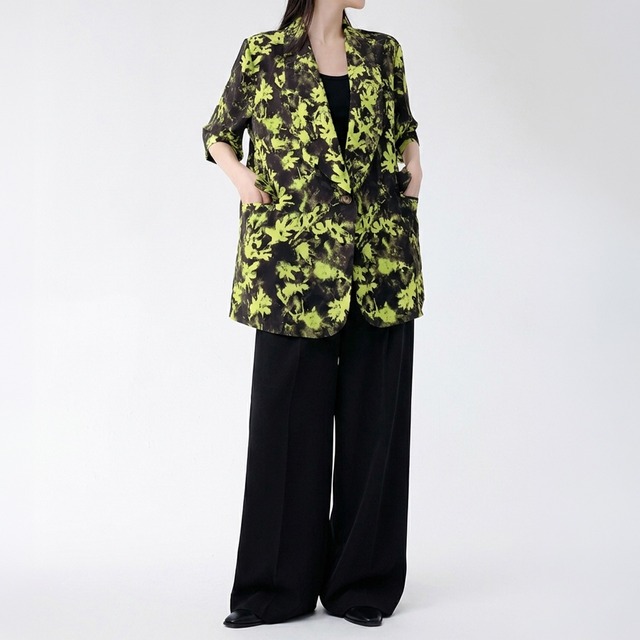 Abstract print blazer A00220