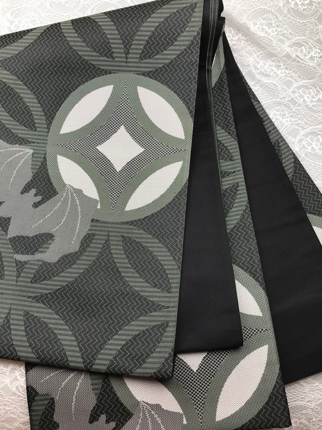 袋帯 仕立て上り 蝙蝠 712 | 着物遊日ねこやなぎ 