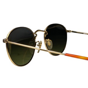 BURBERRYS engraved round frame sunglasses