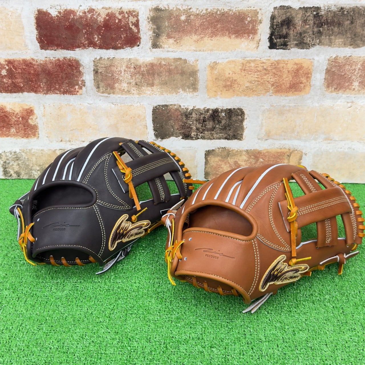 限定】glove studio RYU 硬式グローブ KAN型 投手用 Mブラック 高校