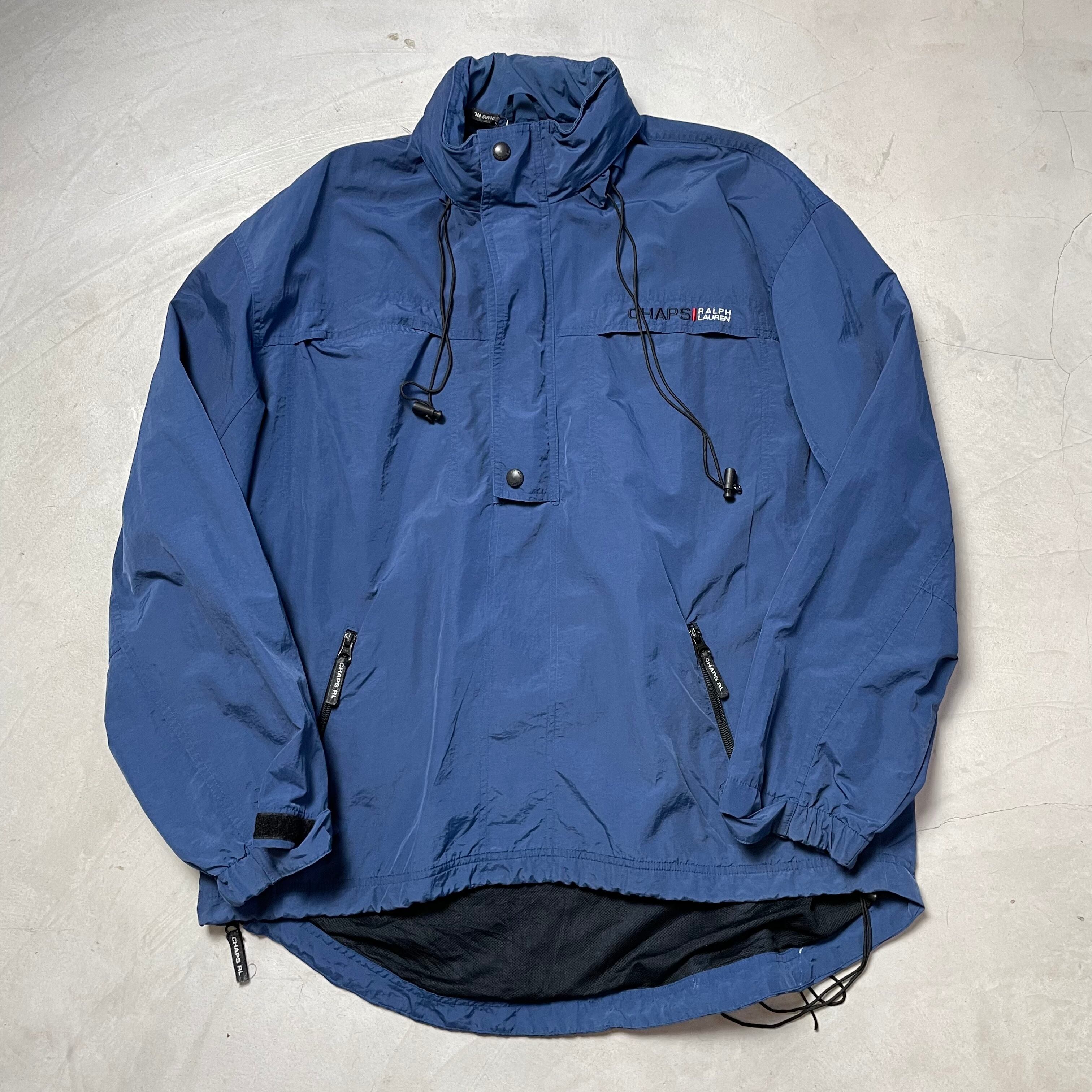 古着 チャップス CHAPS ハーフジップ アノラックジャケット メンズL 【ブルゾン・ジャケット】