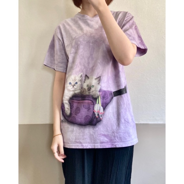 Purple Cats Bag T Shirt