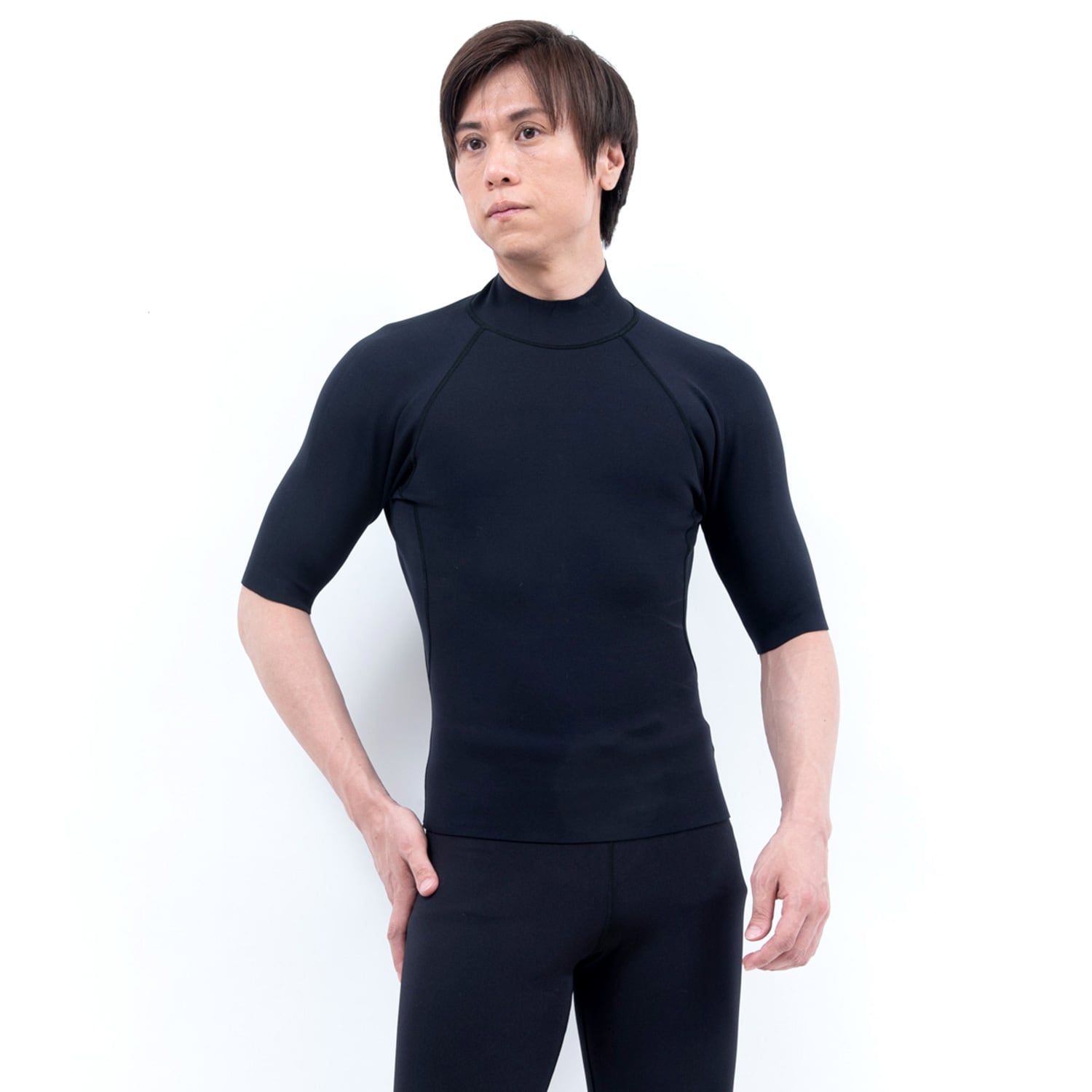 AIR SKIN（エアースキン）ブラックメタリックス ショートスリーブ