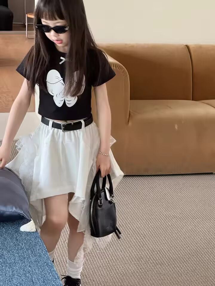 ベルト付きサイドロングスカート
