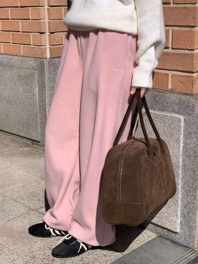 (予約) AREING / Mix fleece pants 4color