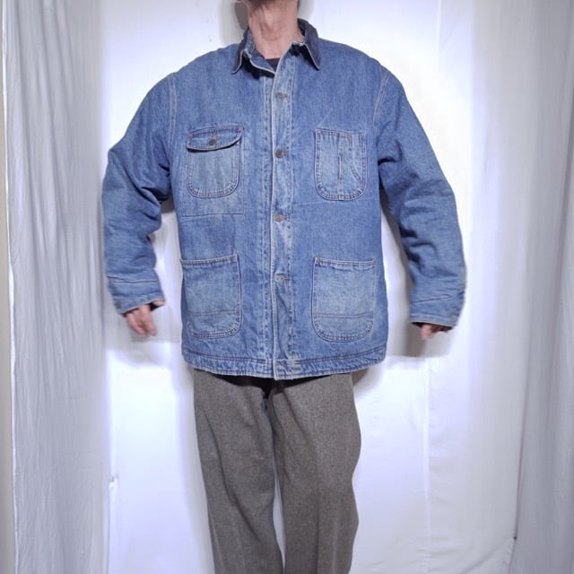 1990s Ralph Lauren Polo Country Blanket Lined Denim Chore Jacket