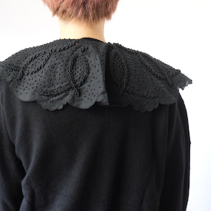 TOWAVASE(トワヴァーズ)cashemere 1ply-cardigan/with collar カシミヤ 付け襟 カーディガン