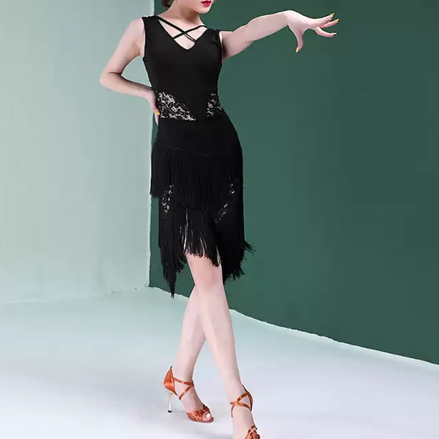 クロスライン フリンジラテンドレス ds1243