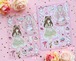 AL149 アリス茶会【花园午茶】マット/ラメ星 トレカデコ シートステッカー