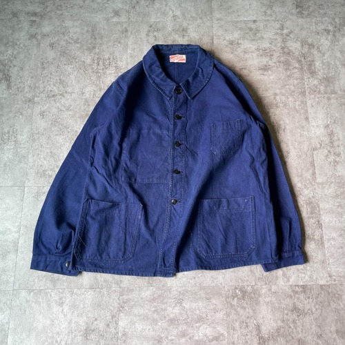 50-60s LIVRADOR 刺繍タグ コットンツイル フレンチワークジャケット