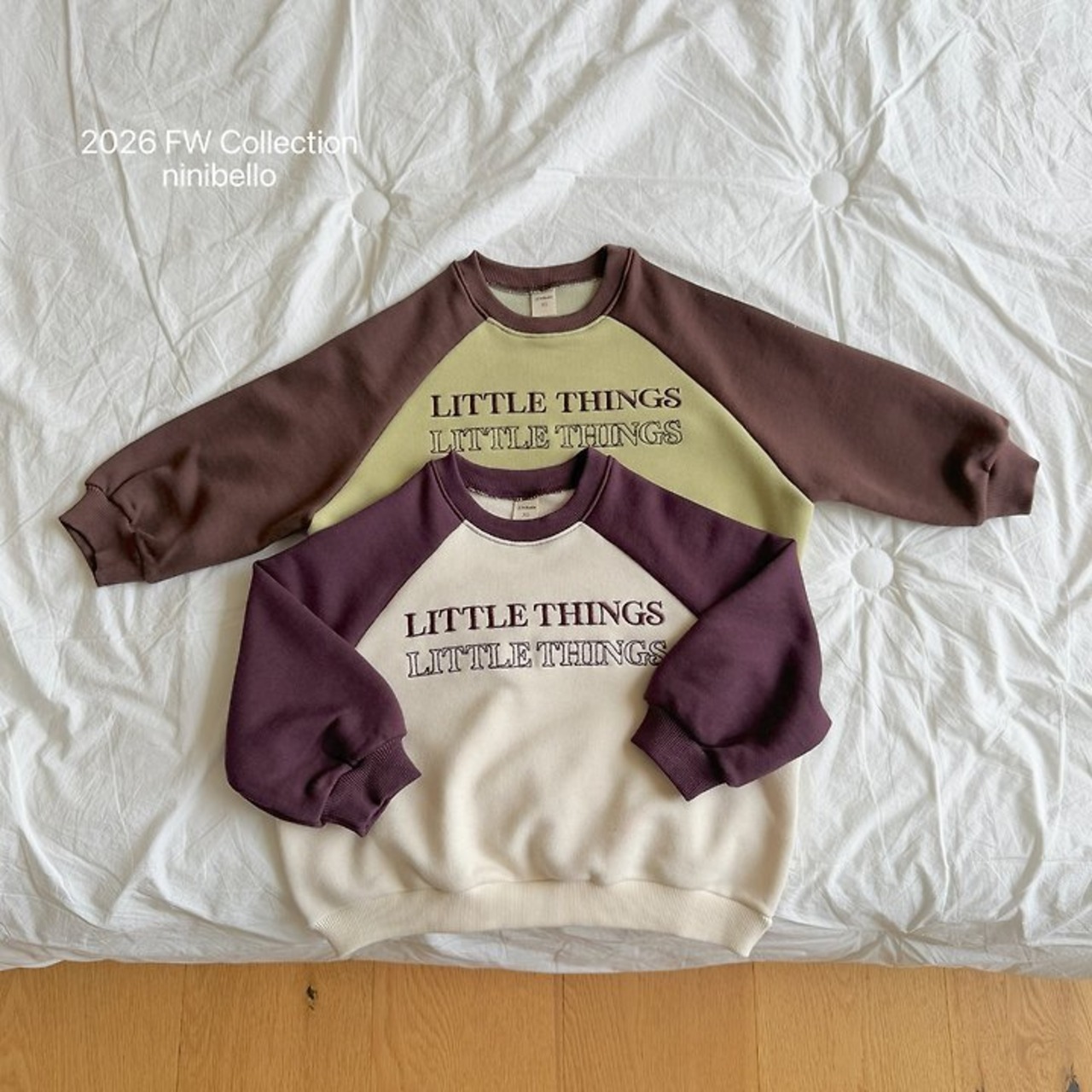 韓国子供服 / ninibello / Little Raglan Sweatshirt  / トレーナー *XS~XXL*