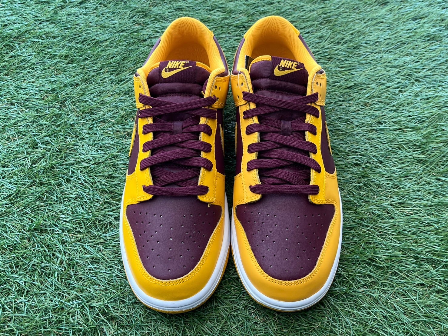 Nike Dunk Low Retro University Gold and Deep Maroon 27cm DD1391-702-