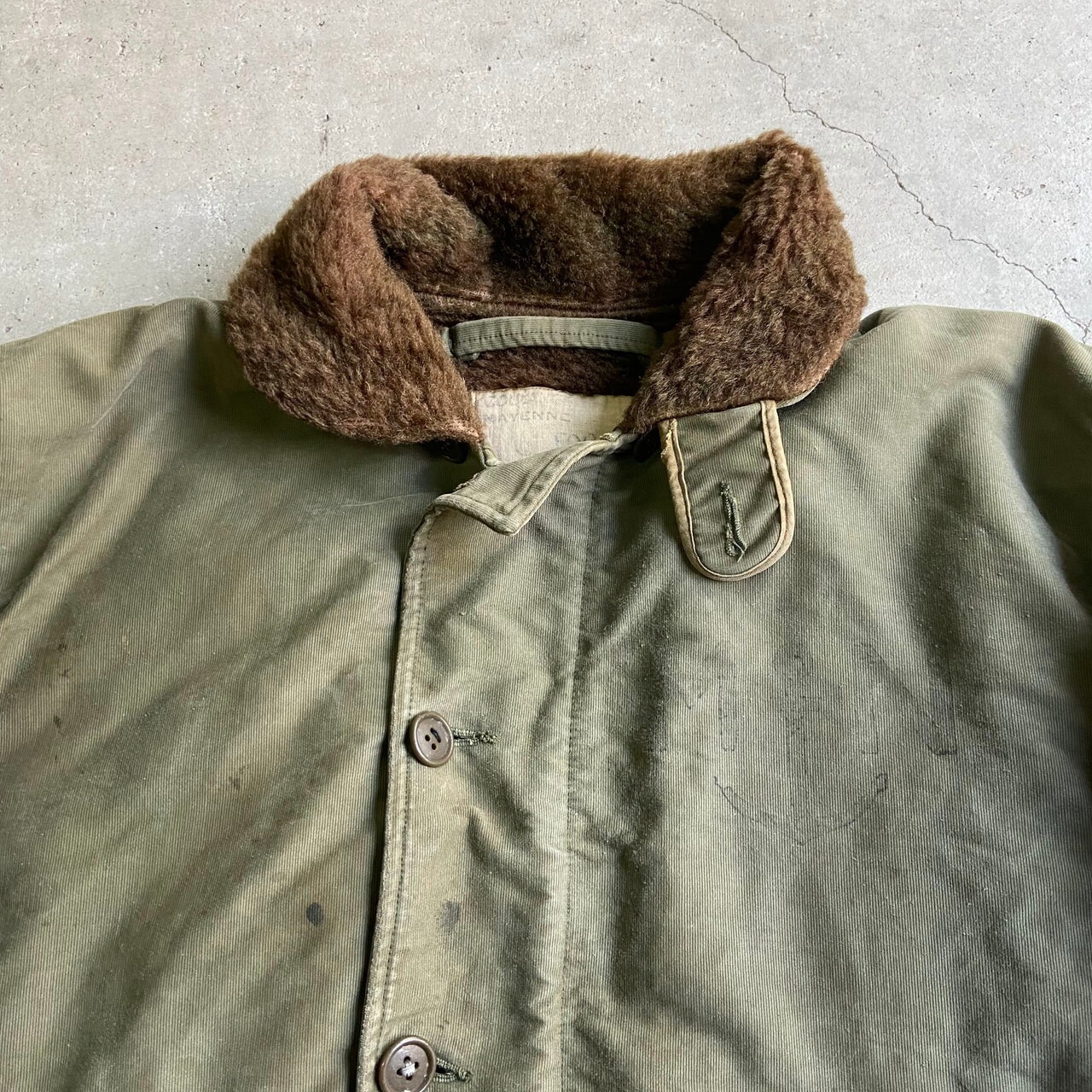 60年代 ビンテージ フランス海軍 N-1型 デッキジャケット ミリタリー 