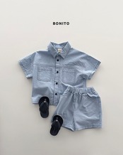 【送料無料/取寄/韓国直送】BONITO 26/SM  ２ポケットラインセット｜夏服｜韓国子供服