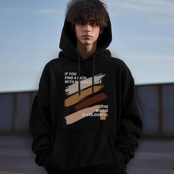 Front letter design hoodie P007