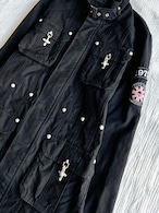 "ACTIVE TIME FOR MEN" Studs Gimmick Coat