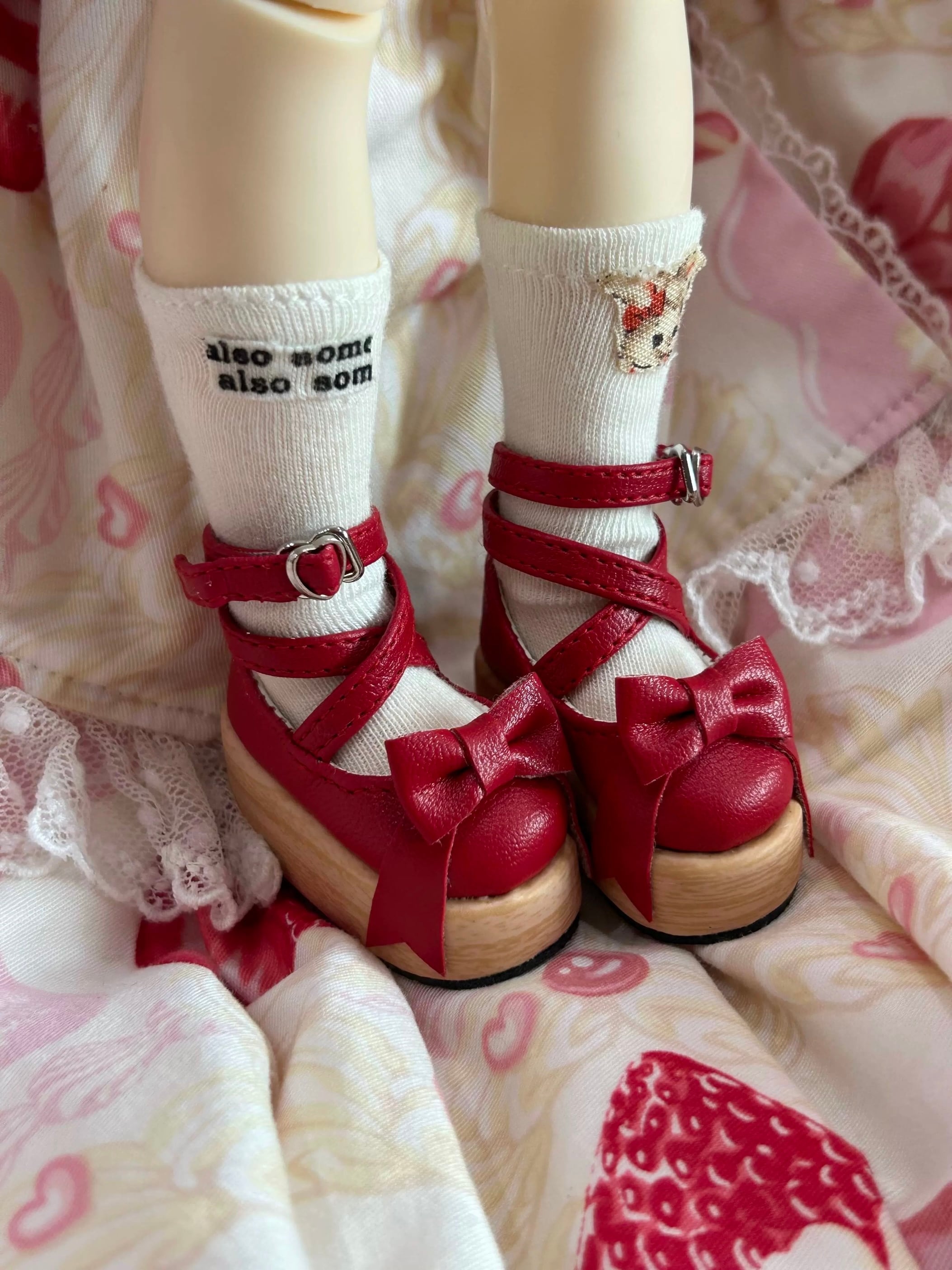 ドールブーツ　レザー　厚底ストラップシューズ　プチブライスサイズ　ご予約品 ドール靴 | ドールショップEDEN