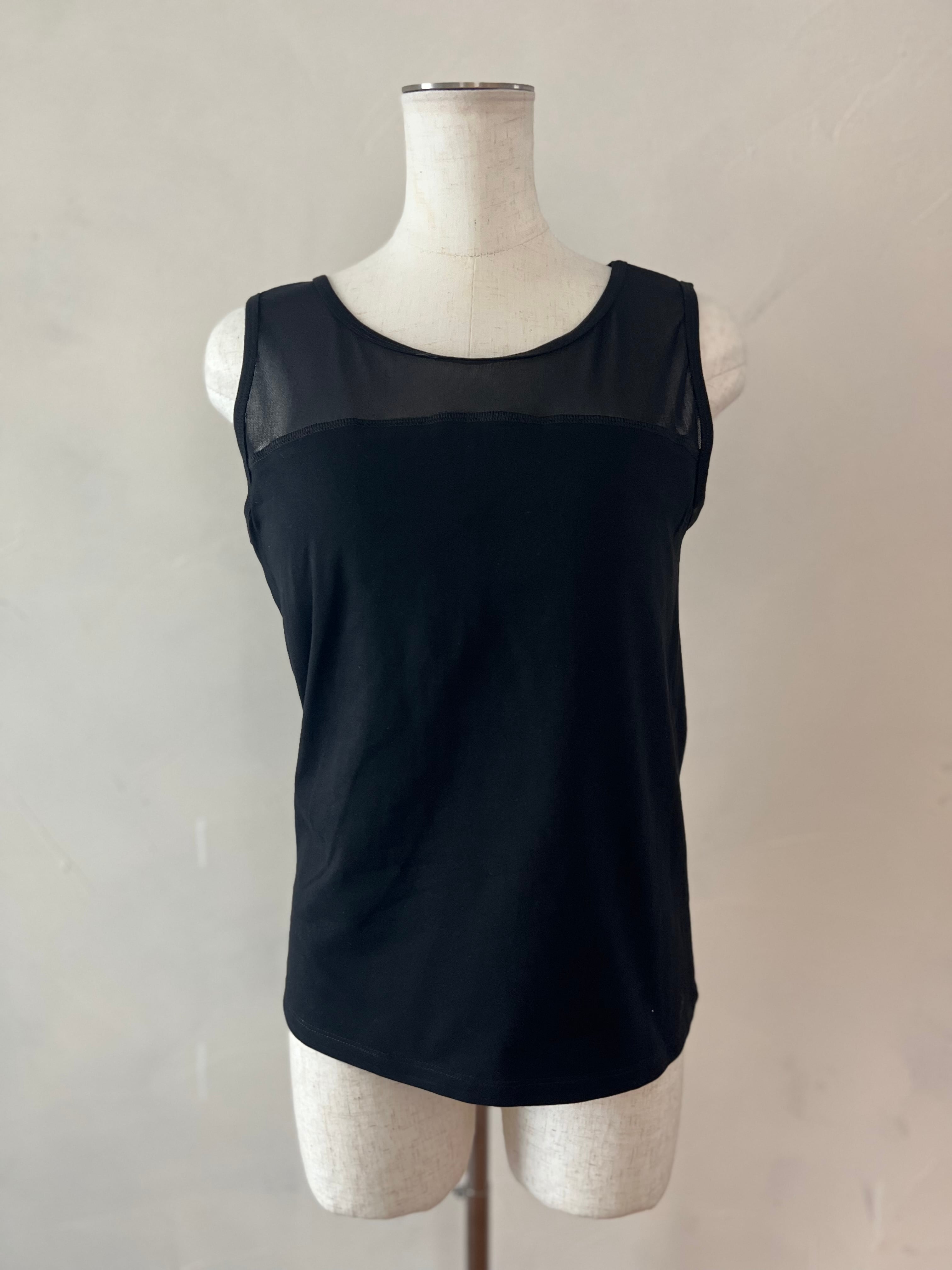 【SELECT】シアー切替タンクトップ　25-0600