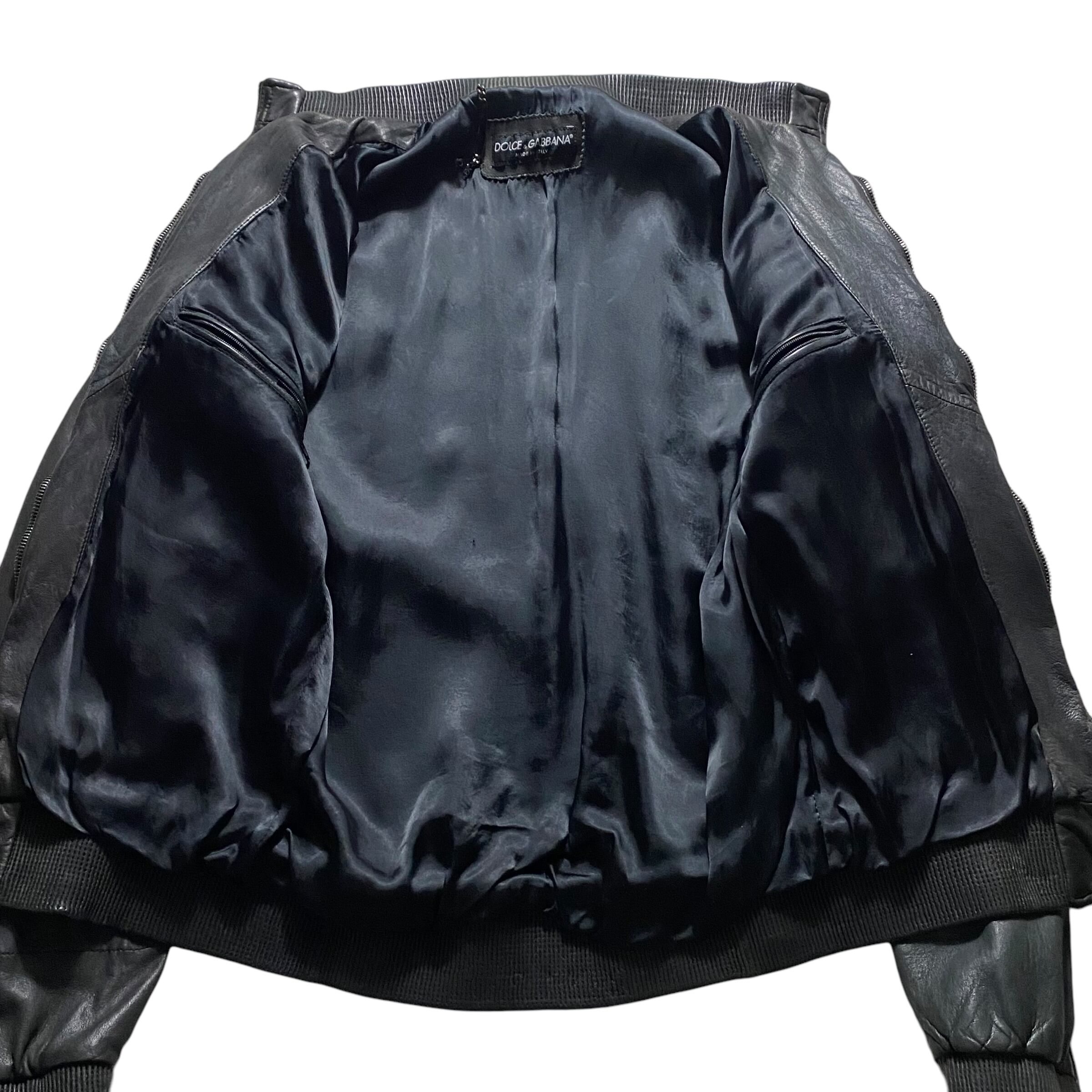 DOLCE&GABBANA multi-zip leather jacket | PAY ID
