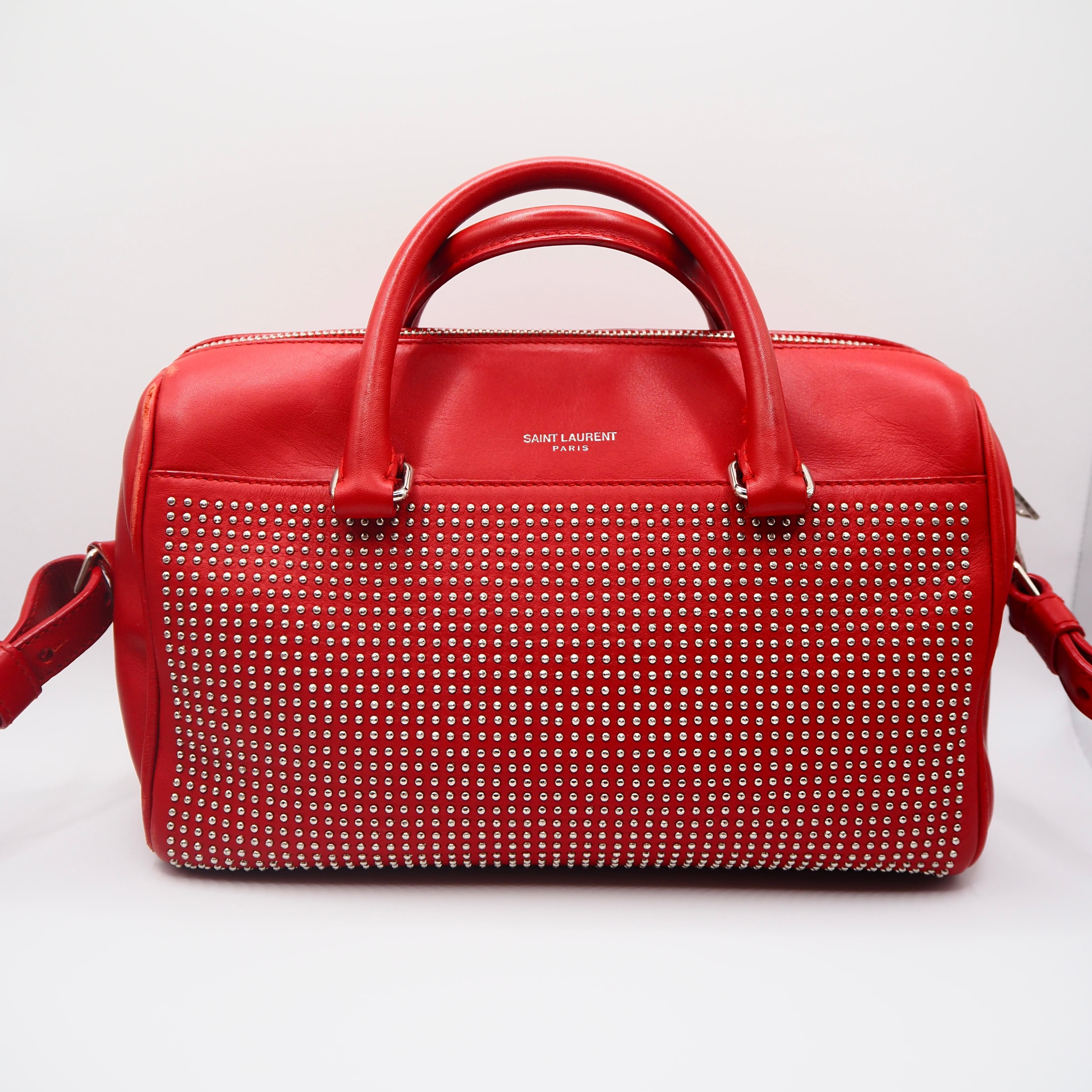 SAINT LAURENT ベイビーダッフル バッグ レザー サンローラン