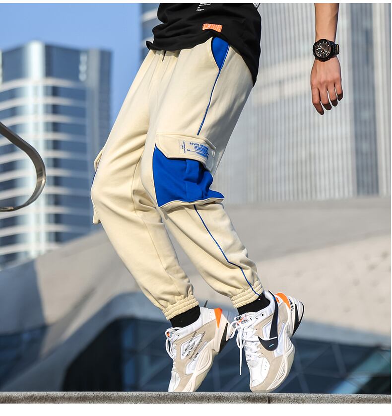 全2色 カーゴパンツ マルチポケット カジュアル ストリート