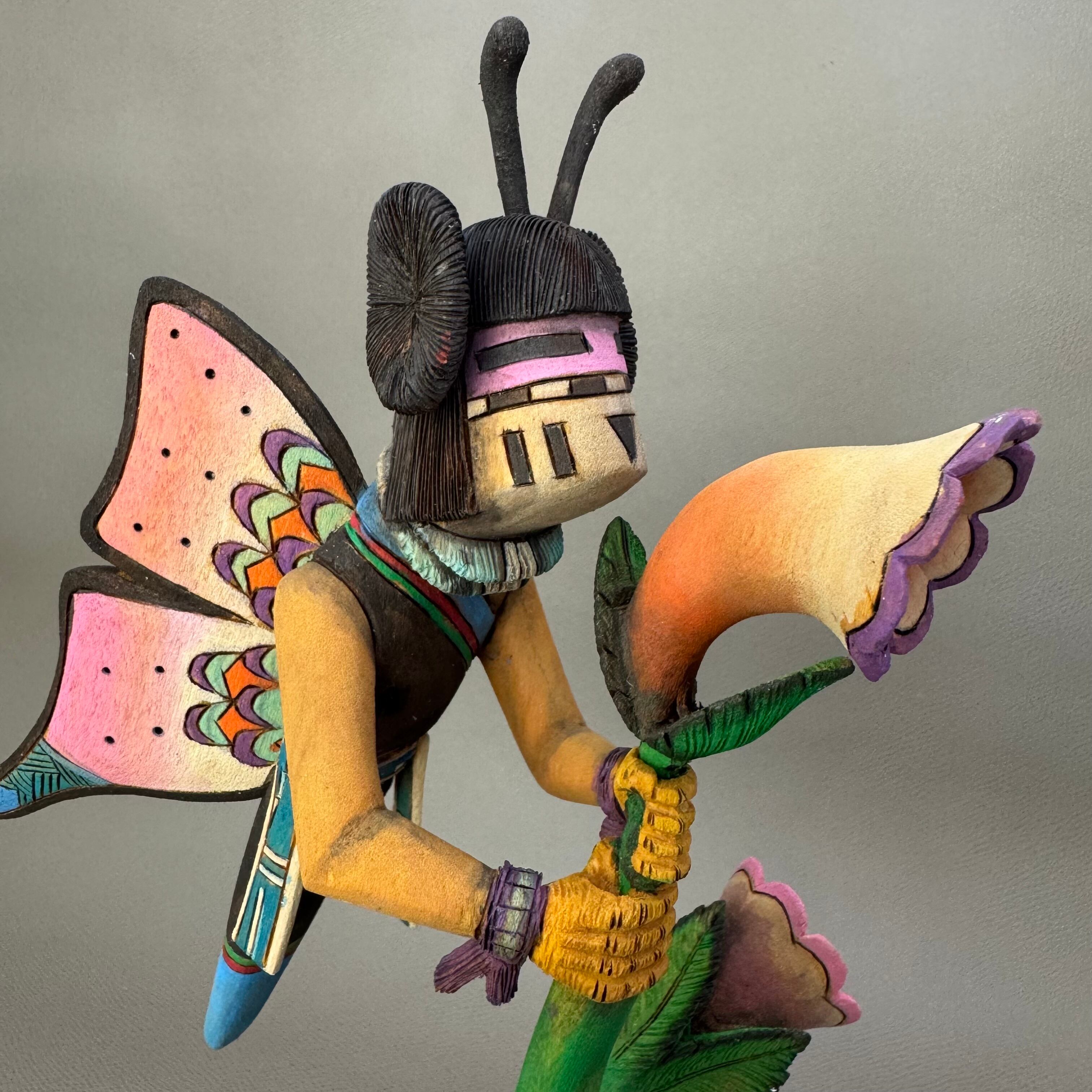 HOPI族（ホピ）Norman Cuch作 バタフライメイデン カチーナドール